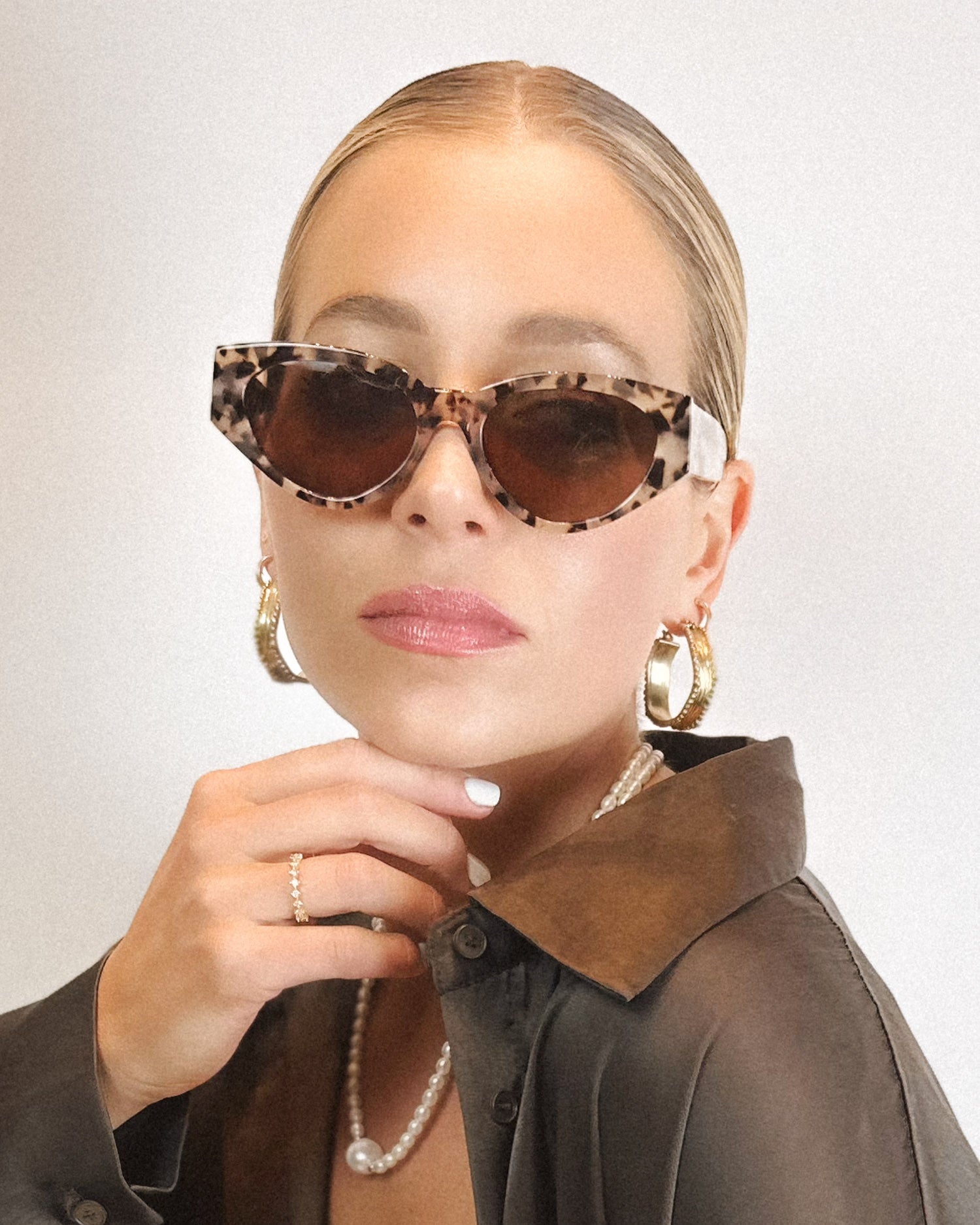 X Holly Kingston / Giselle / Choc Tort & Black Lens - Shade Files