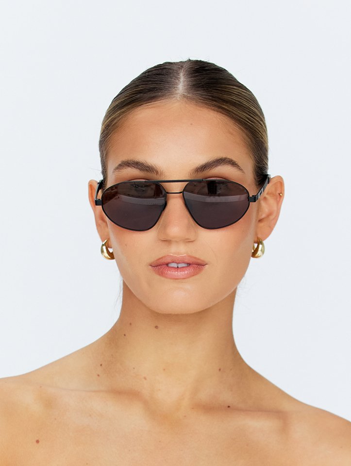 X Jordan Simek / Flight Risk / Black Metal & Brown Lens - Shade Files