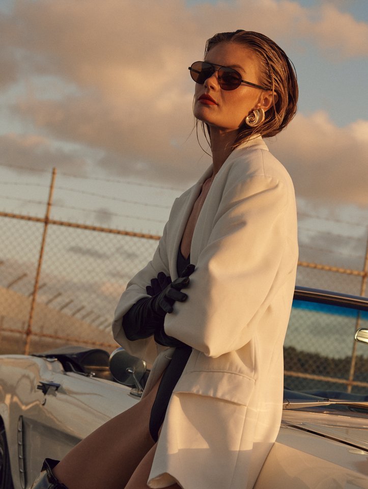 X Jordan Simek / Flight Risk / Black Metal & Brown Lens - Shade Files