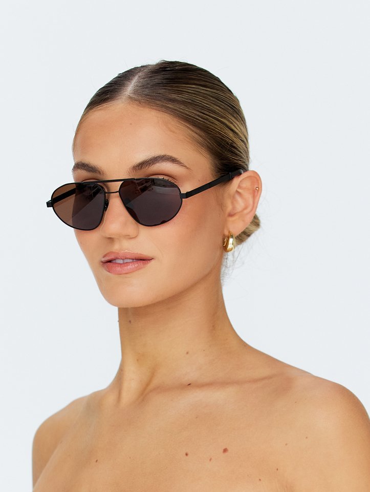 X Jordan Simek / Flight Risk / Black Metal & Brown Lens - Shade Files