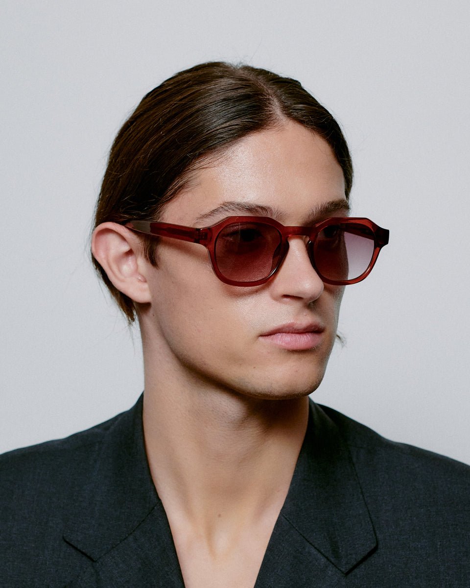 A.Kjaerbede | Zan | Brown Transparent & Grey Gradient Lens