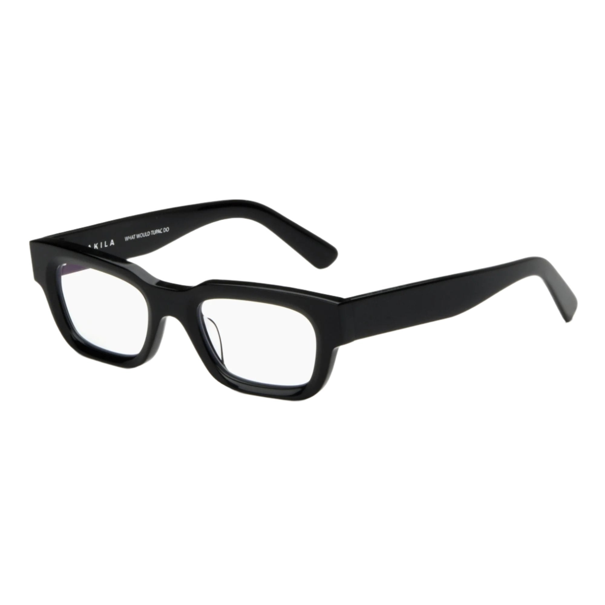 Zed Optical / Black Acetate & Blue - Light Lens - Shade Files