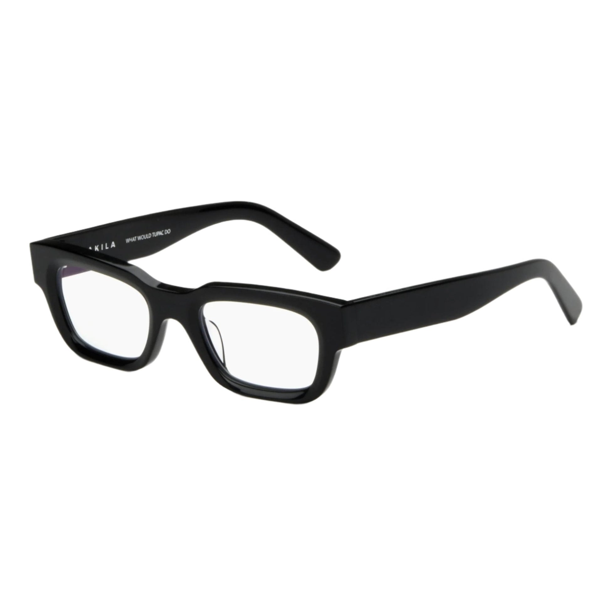 Zed Optical / Black Acetate & Blue - Light Lens - Shade Files