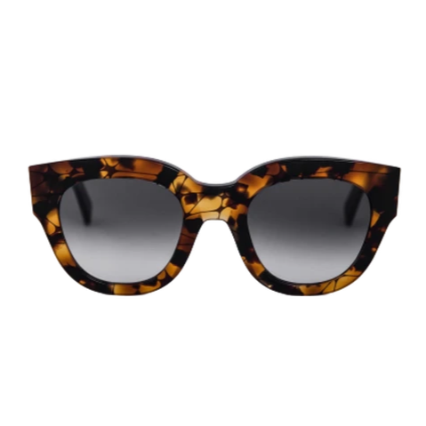 Cleo / Havana Acetate & Grey Gradient Lens