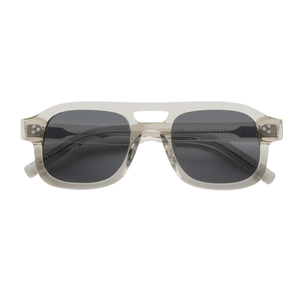 Dillinger / Warm Grey Acetate & Black Lens