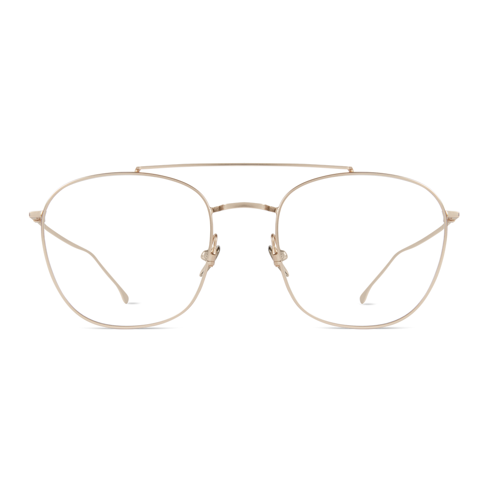 Raphael Optical / White Gold Metal & Blue-Light Lens