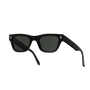 Aki / Black Acetate & Green Solid Lens - Shade Files