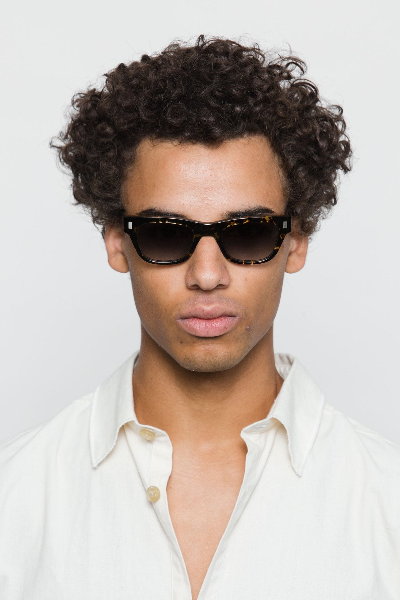 Aki / Brown Tortoise Acetate & Grey Gradient Lens - Shade Files