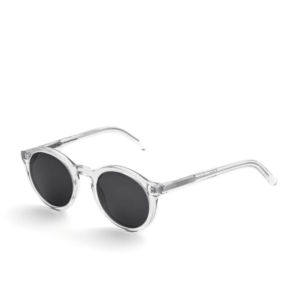 Barstow / Crystal Acetate & Grey Solid Lens - Shade Files