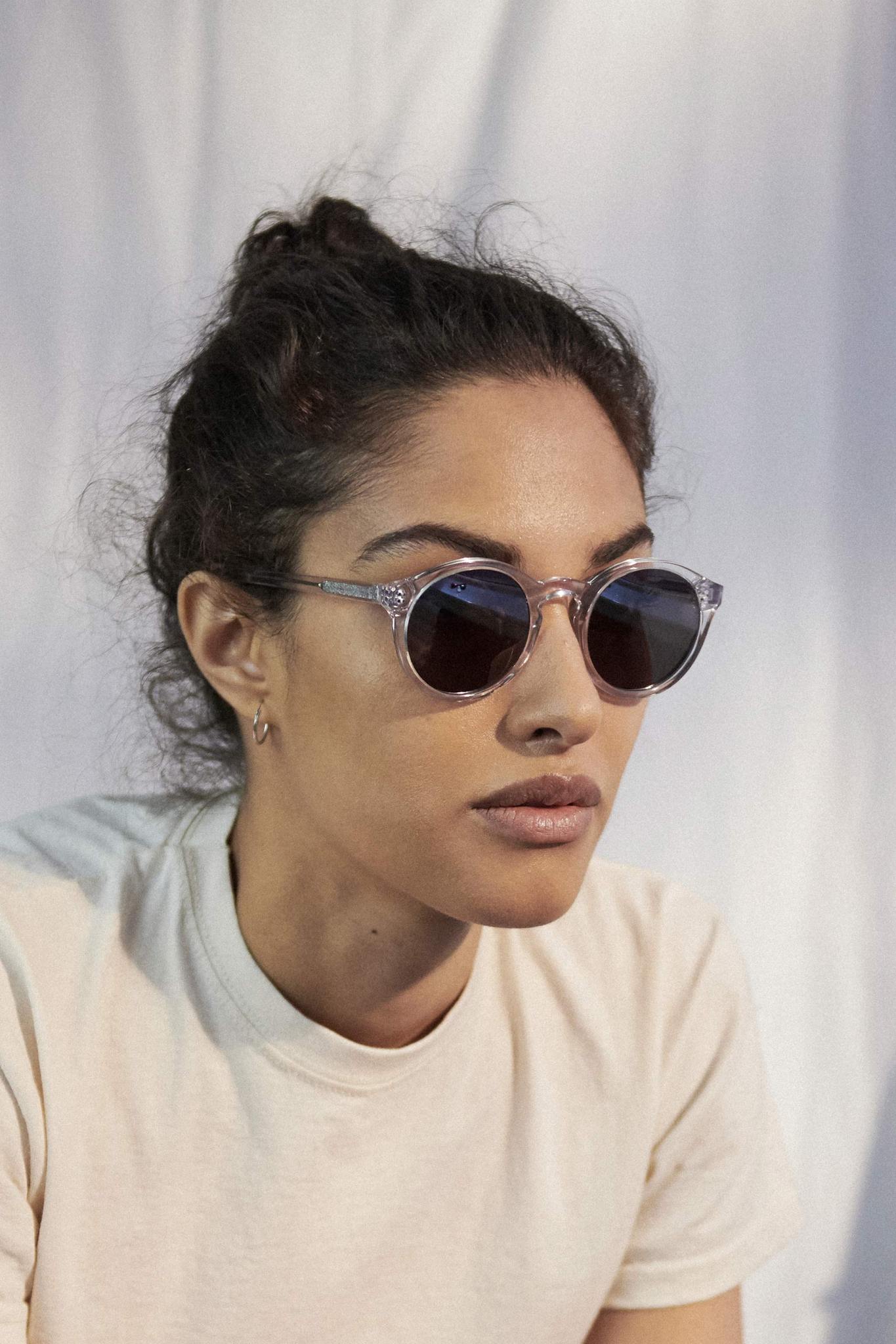 Barstow / Crystal Acetate & Grey Solid Lens - Shade Files