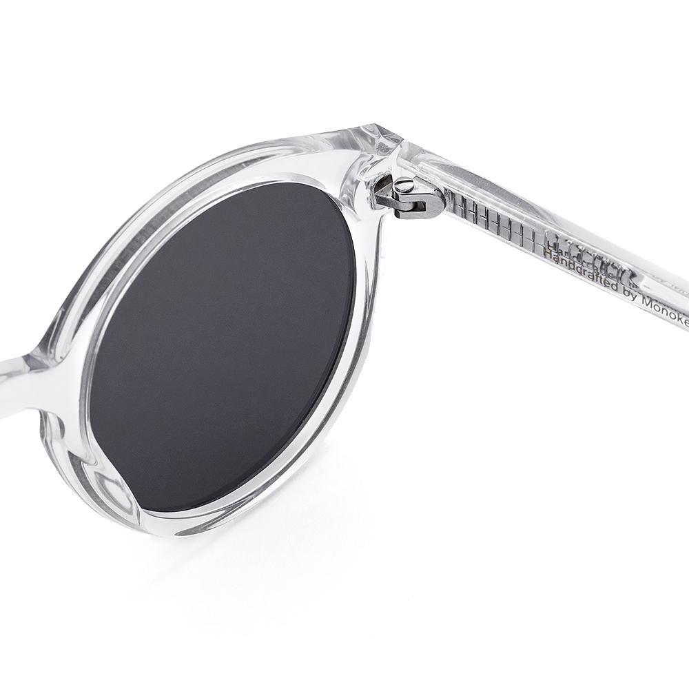 Barstow / Crystal Acetate & Grey Solid Lens - Shade Files