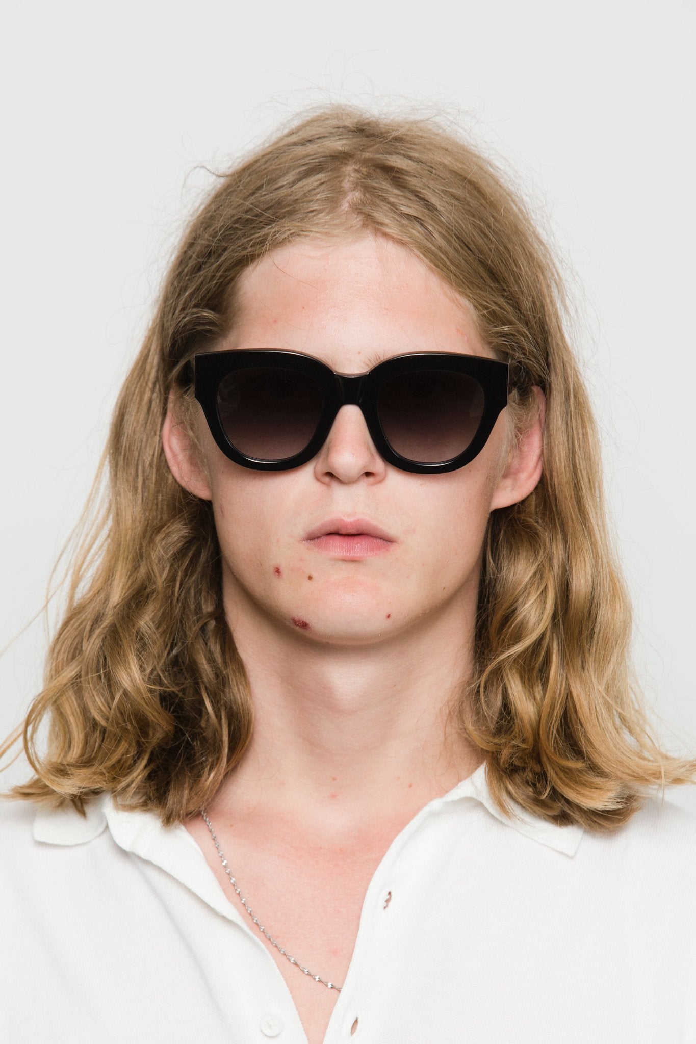 Cleo / Black Acetate & Grey Gradient Lens - Shade Files