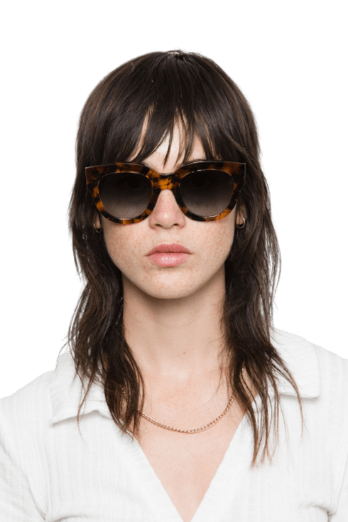 Cleo / Havana Acetate & Grey Gradient Lens - Shade Files