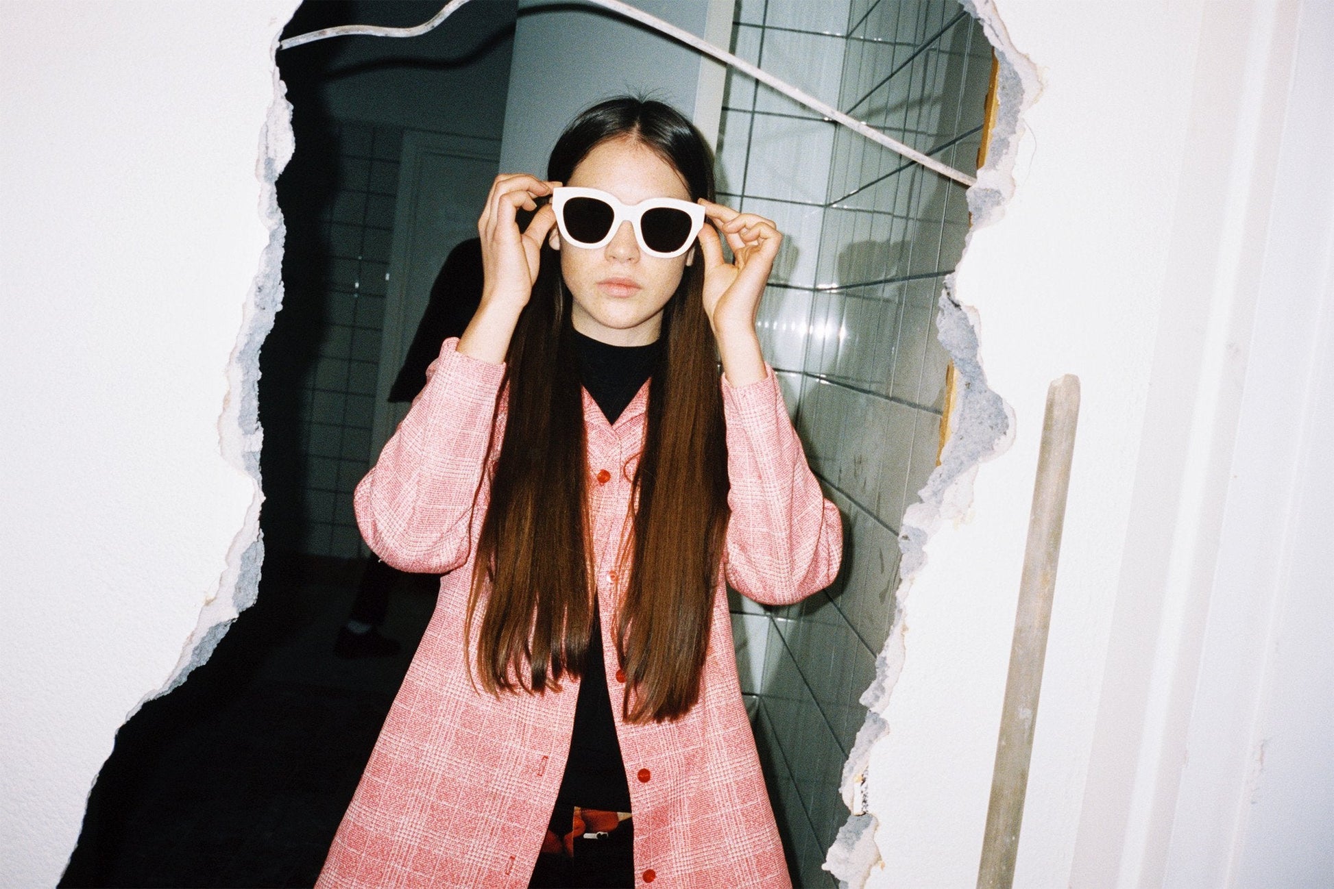 Cleo / White Acetate & Grey Lens - Shade Files