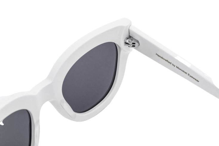 Cleo / White Acetate & Grey Lens - Shade Files
