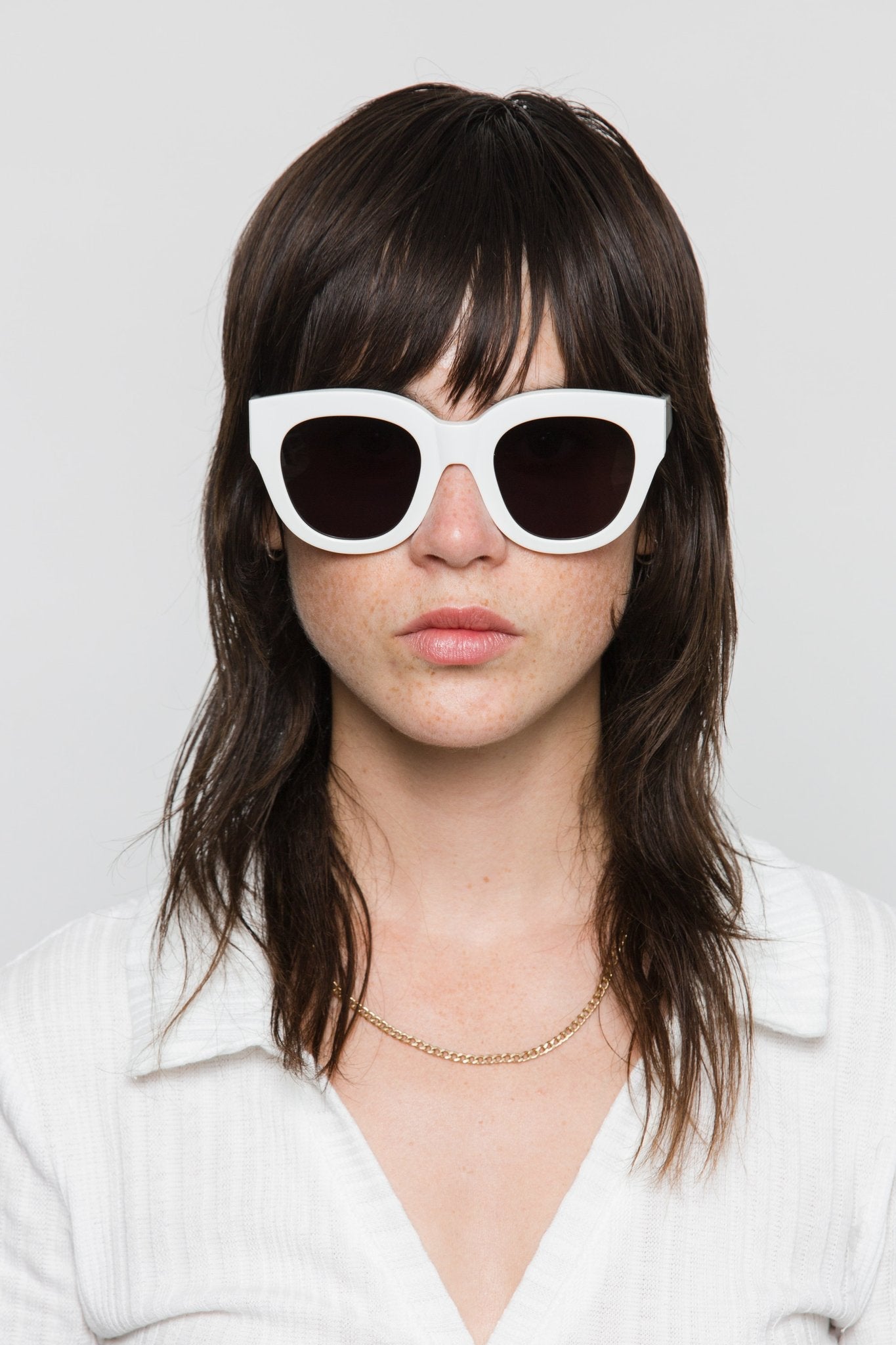 Cleo / White Acetate & Grey Lens - Shade Files
