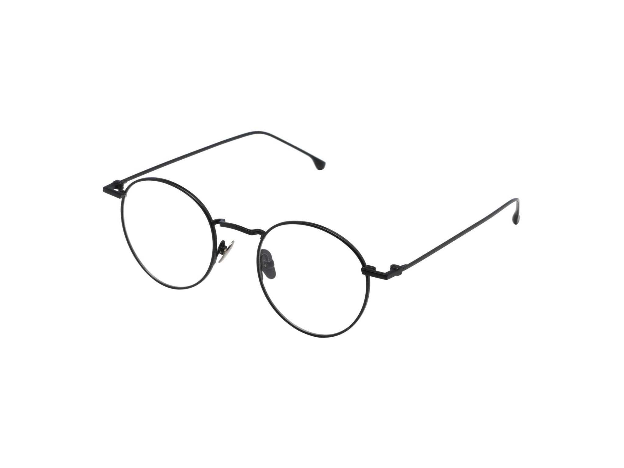Dean Slim Optical / Black Acetate & Blue - Light Lens - Shade Files