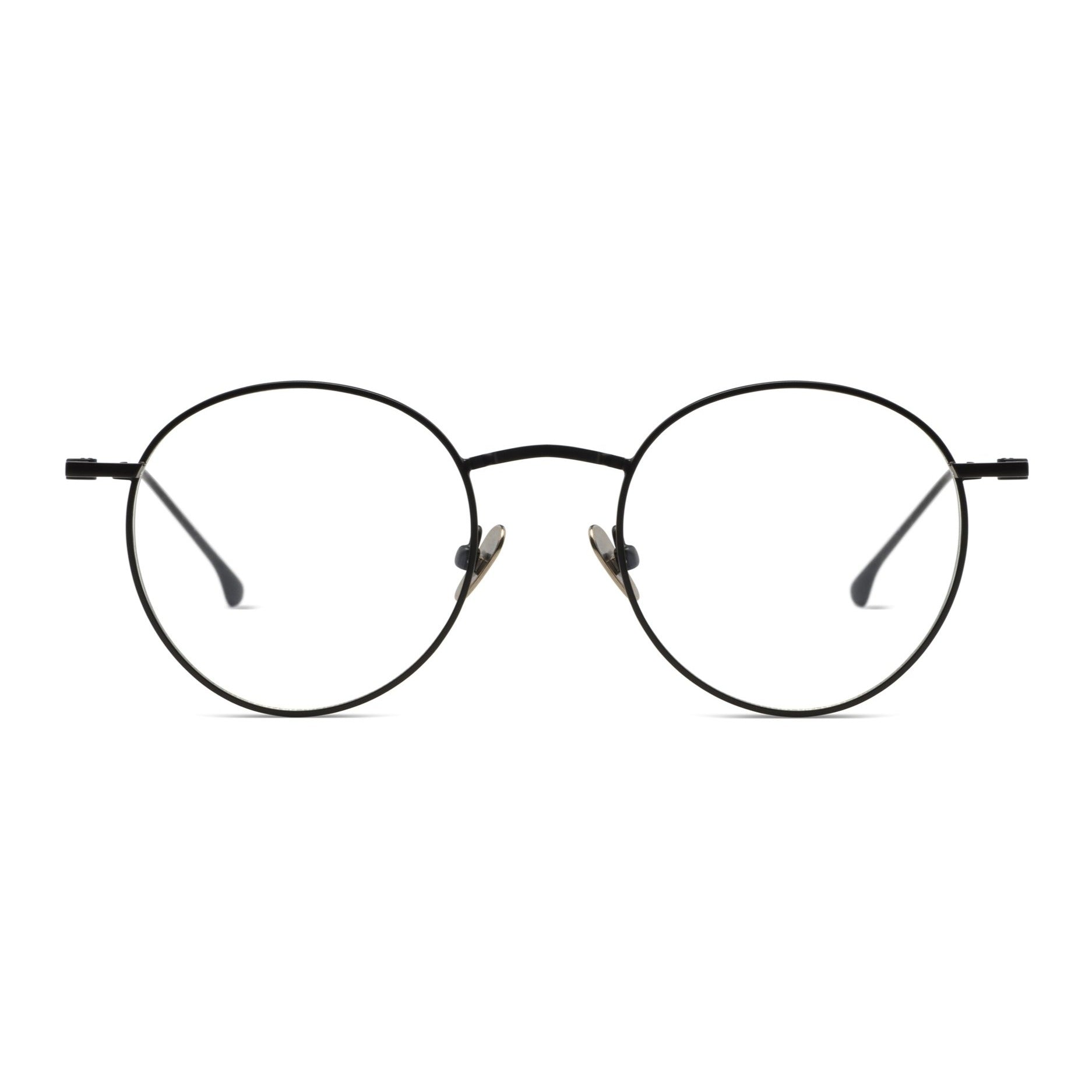 Dean Slim Optical / Black Acetate & Blue - Light Lens - Shade Files