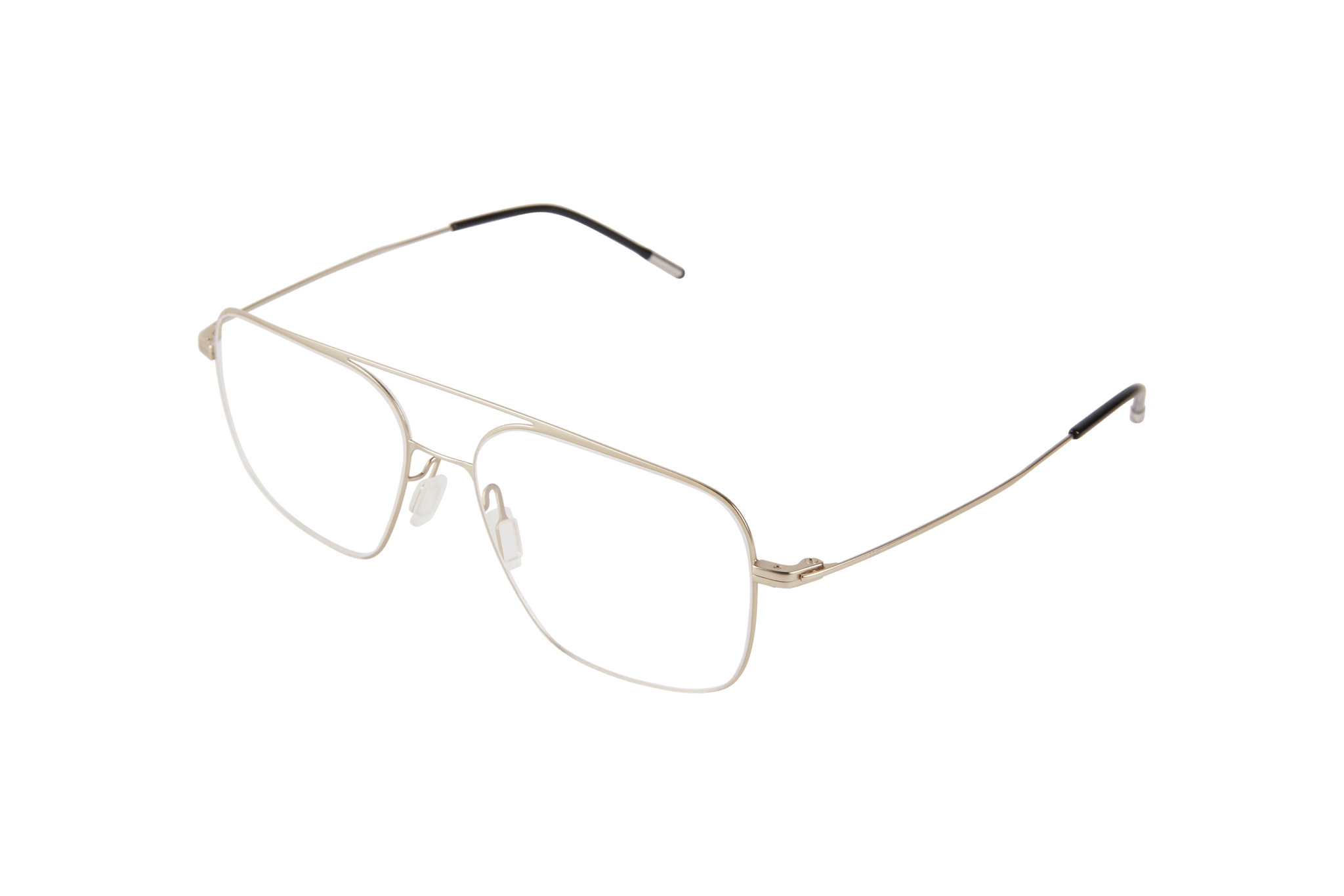 Eddie Optical / White Gold Metal & Blue - Light Lens - Shade Files