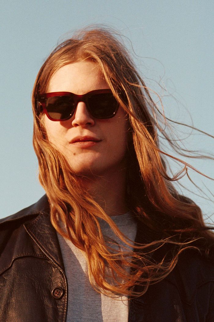 Ellis / Amber Acetate & Green Solid Lens - Shade Files