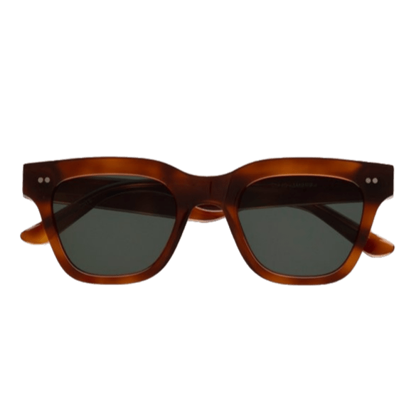 Ellis / Amber Acetate & Green Solid Lens