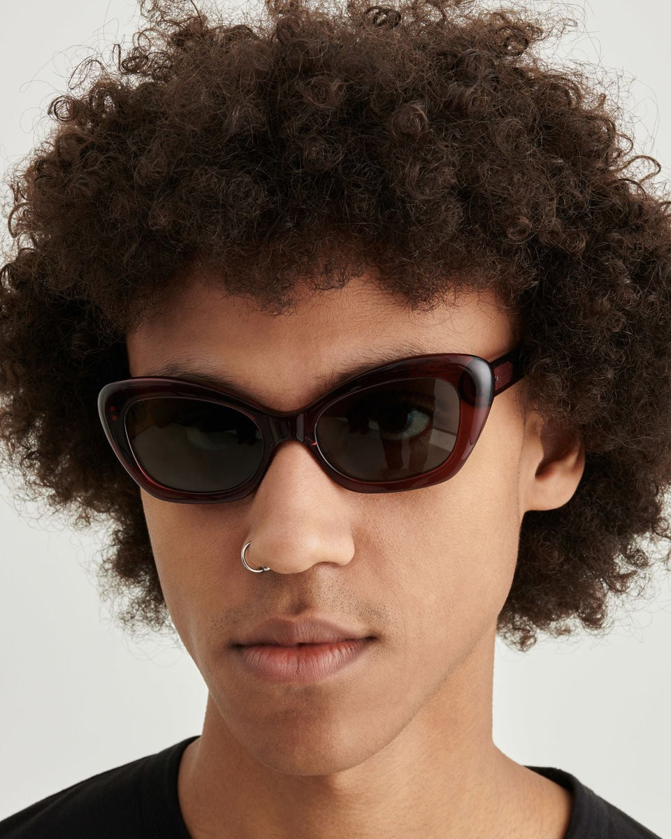 Sun Buddies | Elton | Raspberry Sunglasses | Shade Files