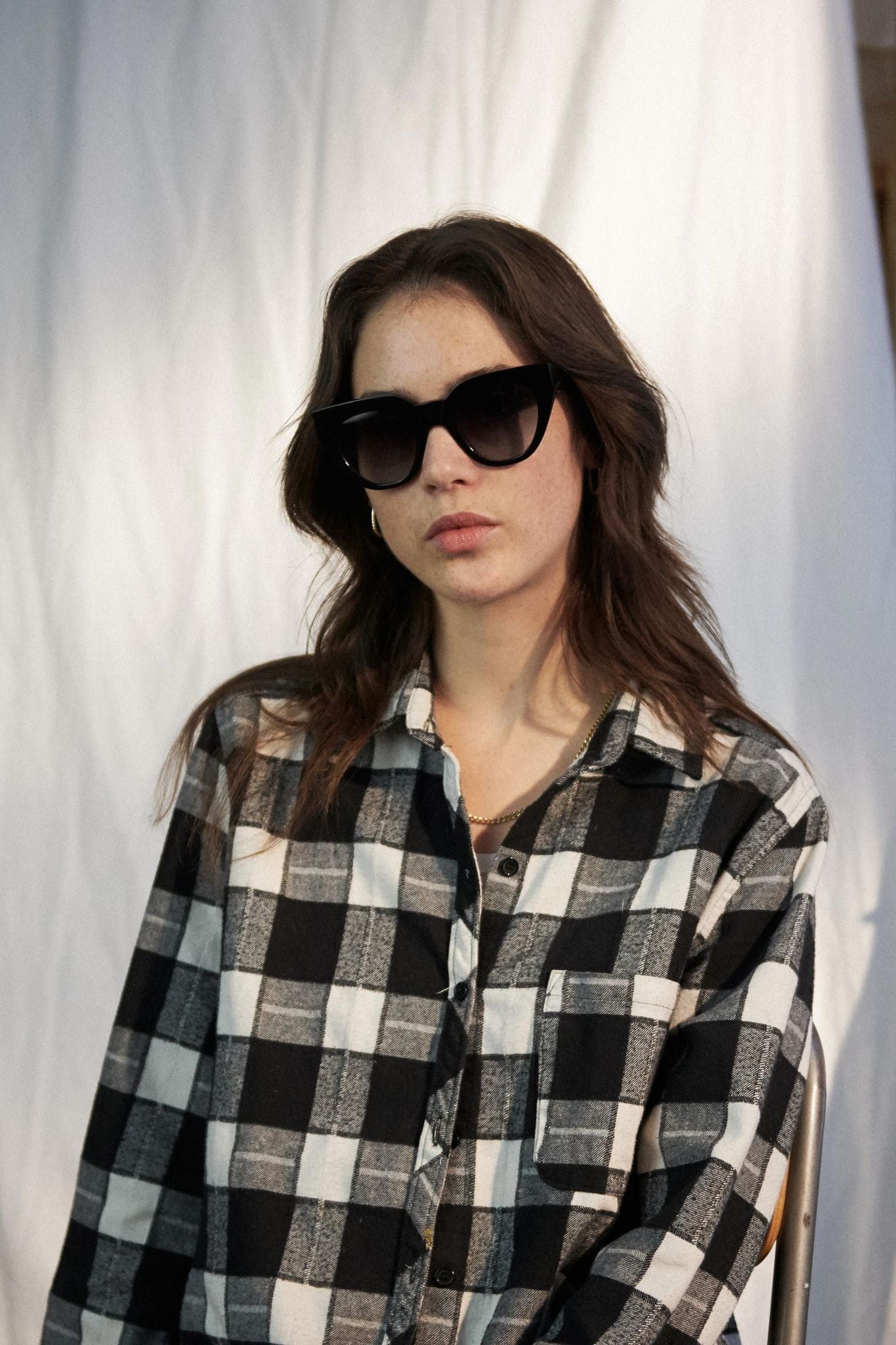 Hilma / Black Acetate & Grey Gradient Lens - Shade Files