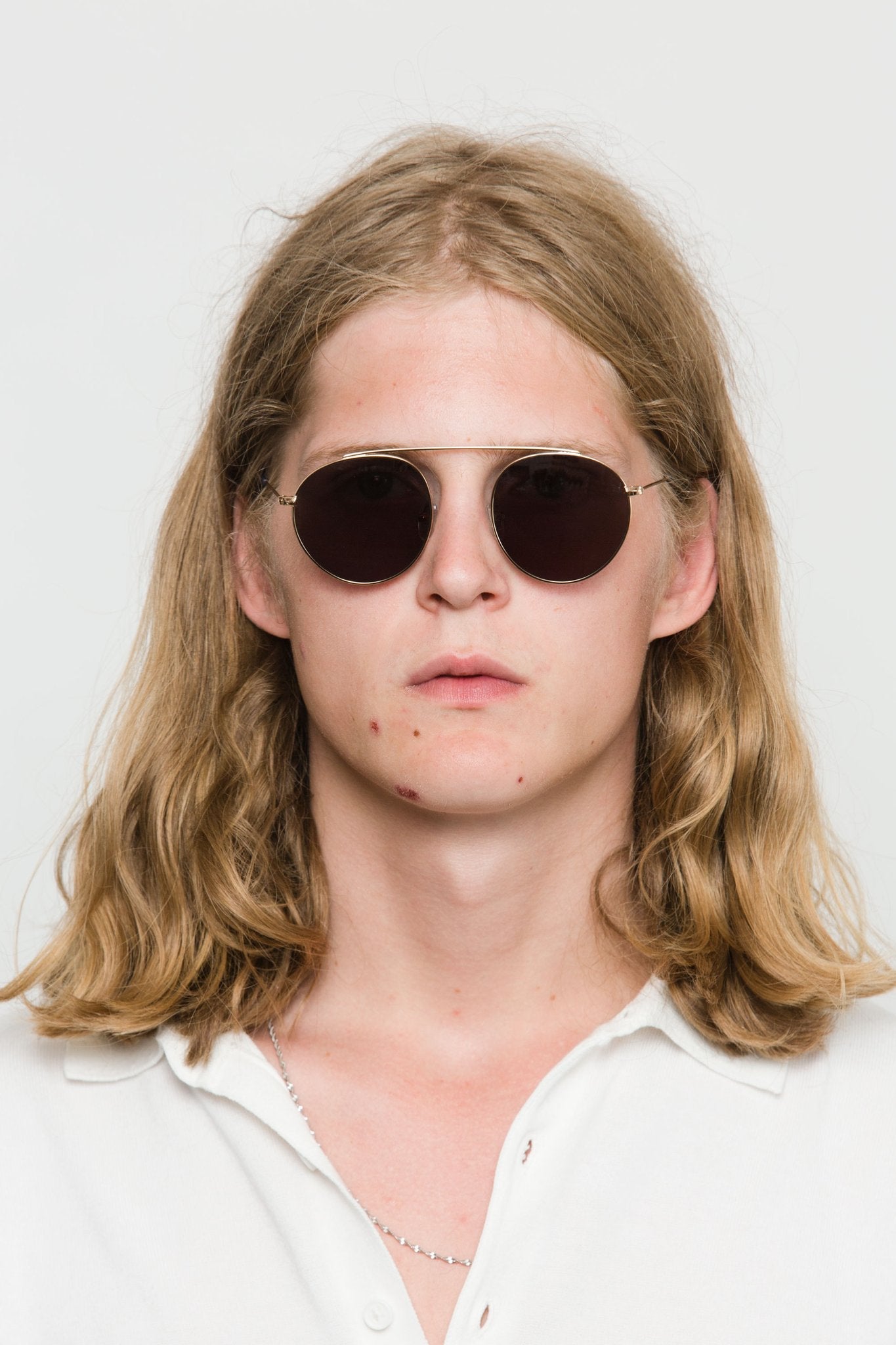 Iota / Gold Metal & Green Solid Lens - Shade Files