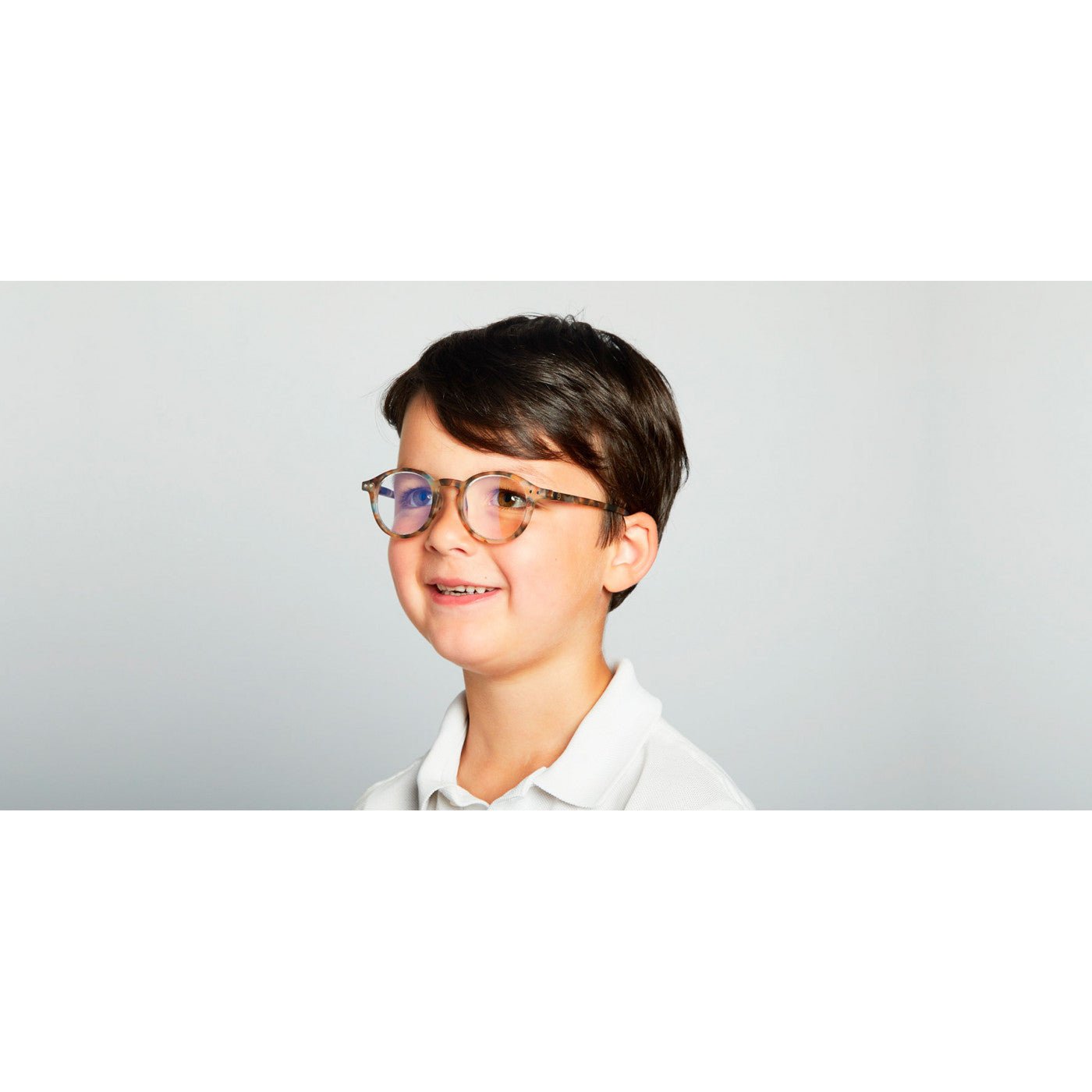 Junior Kids Blue Light Blocker Glasses / 3 - 10 Years / Style D / Blue Tortoise - Shade Files