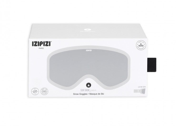 Junior Kids Ski Snowboard Goggles / White - Shade Files