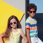 Junior Kids Sunglasses / 3 - 10 Years / Style D / Yellow Honey - Shade Files
