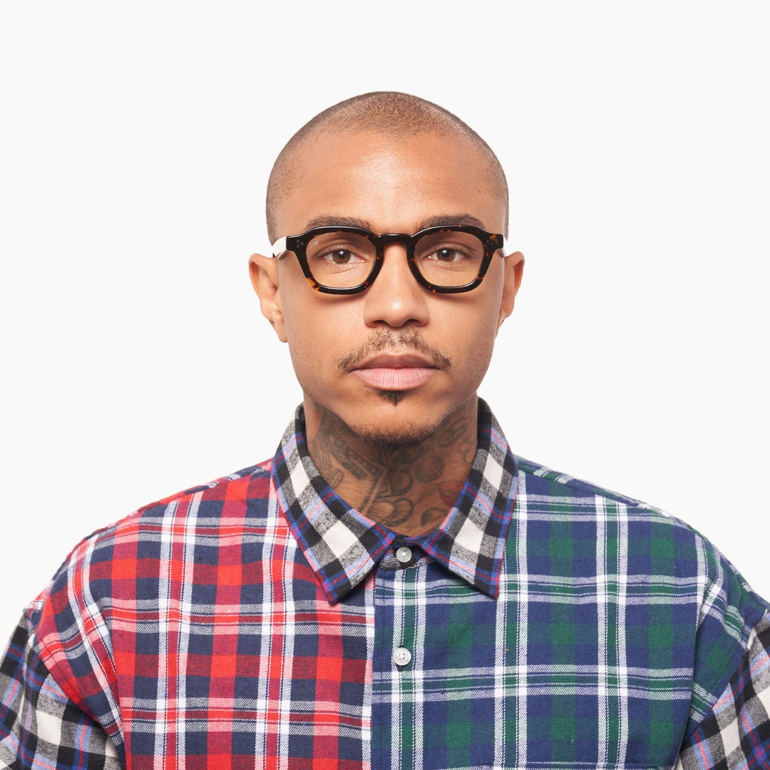 Logos Optical / Tortoise Acetate & Blue - Light Lens - Shade Files