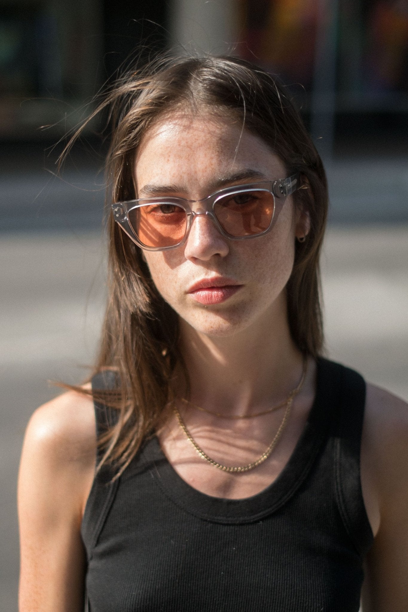 Memphis / Grey Acetate & Orange Lens - Shade Files