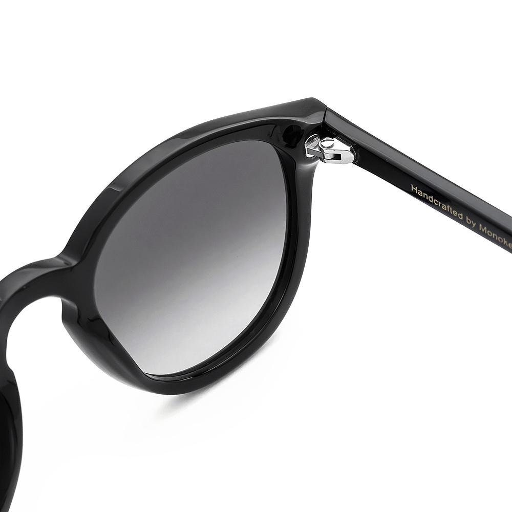 Nelson / Black Acetate & Grey Gradient Lens - Shade Files