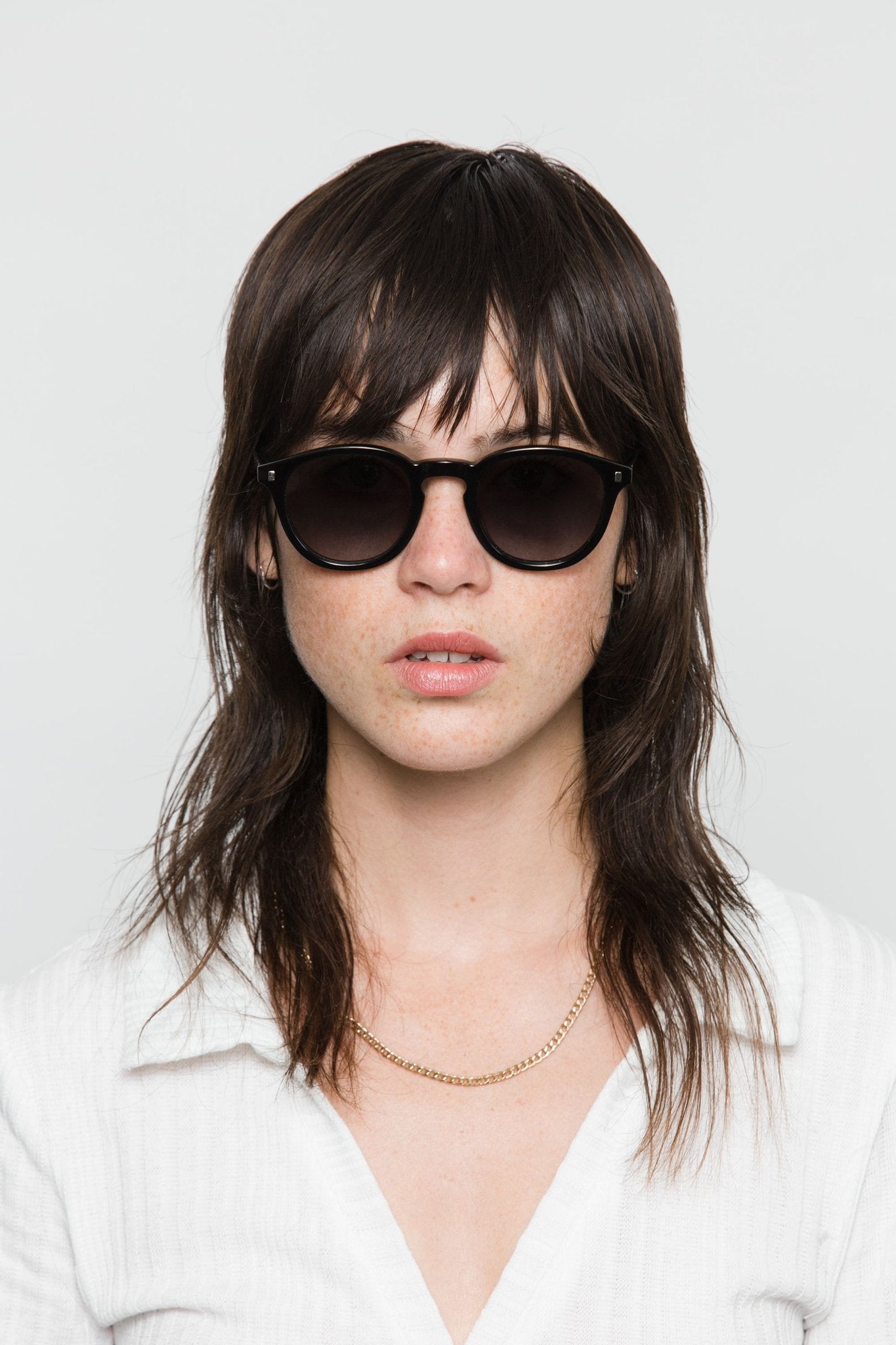 Nelson / Black Acetate & Grey Gradient Lens - Shade Files