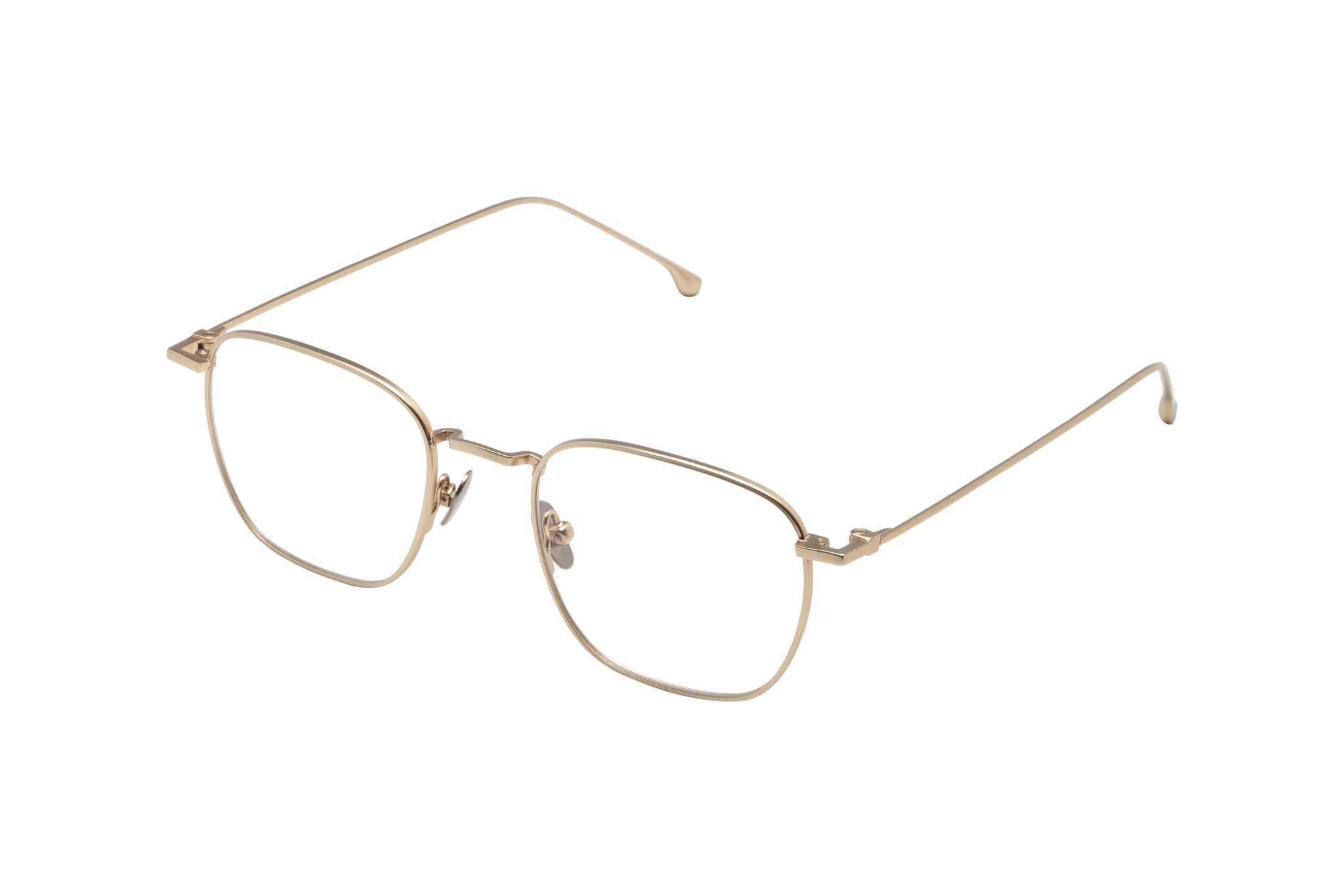 Oscar Slim Optical / White Gold Metal & Blue - Light Lens - Shade Files