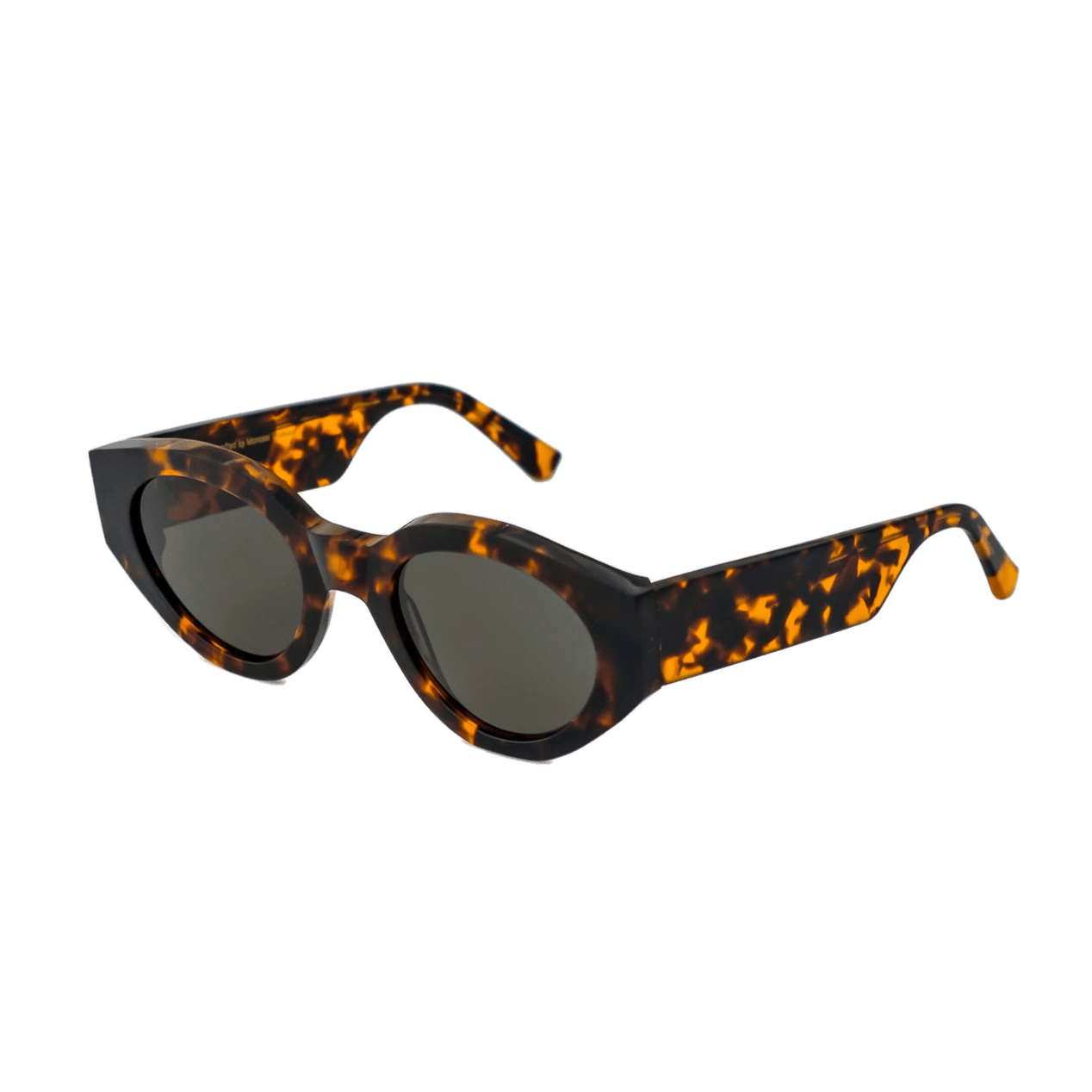 Polly / Havana Acetate & Green Solid Lens - Shade Files