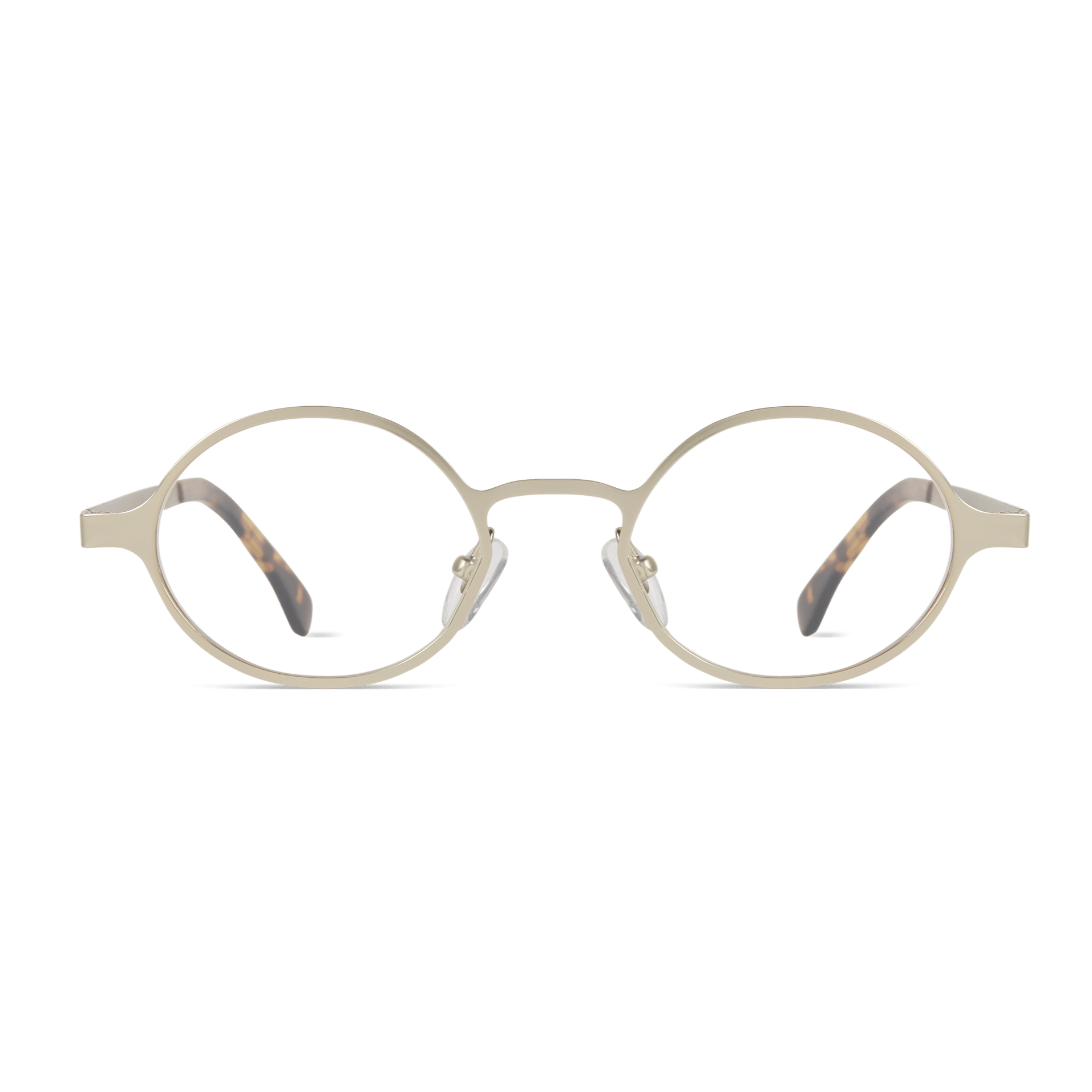 Quin Optical / White Gold Metal & Blue - Light Lens - Shade Files