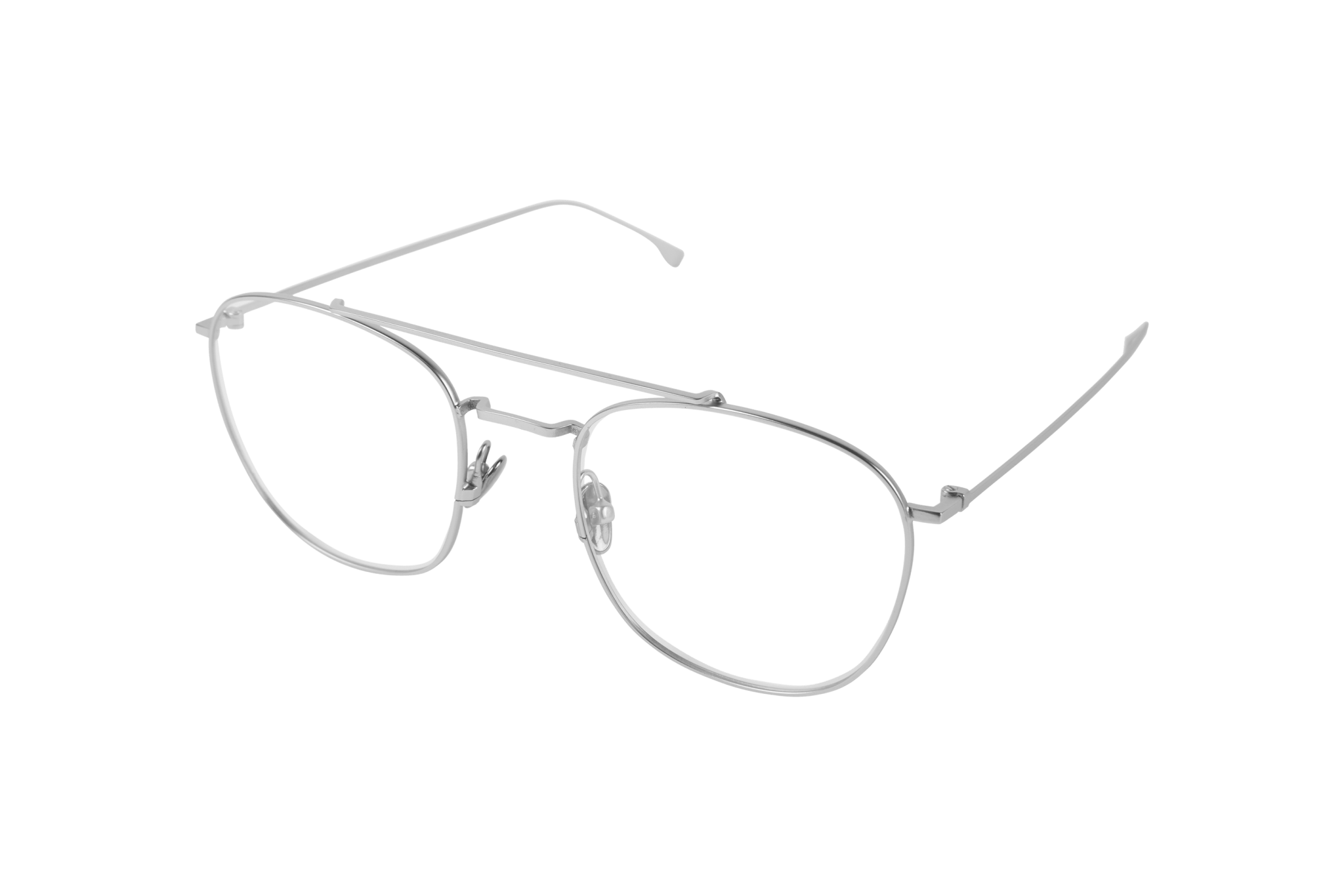 Raphael Optical / Silver Metal & Blue - Light Lens - Shade Files