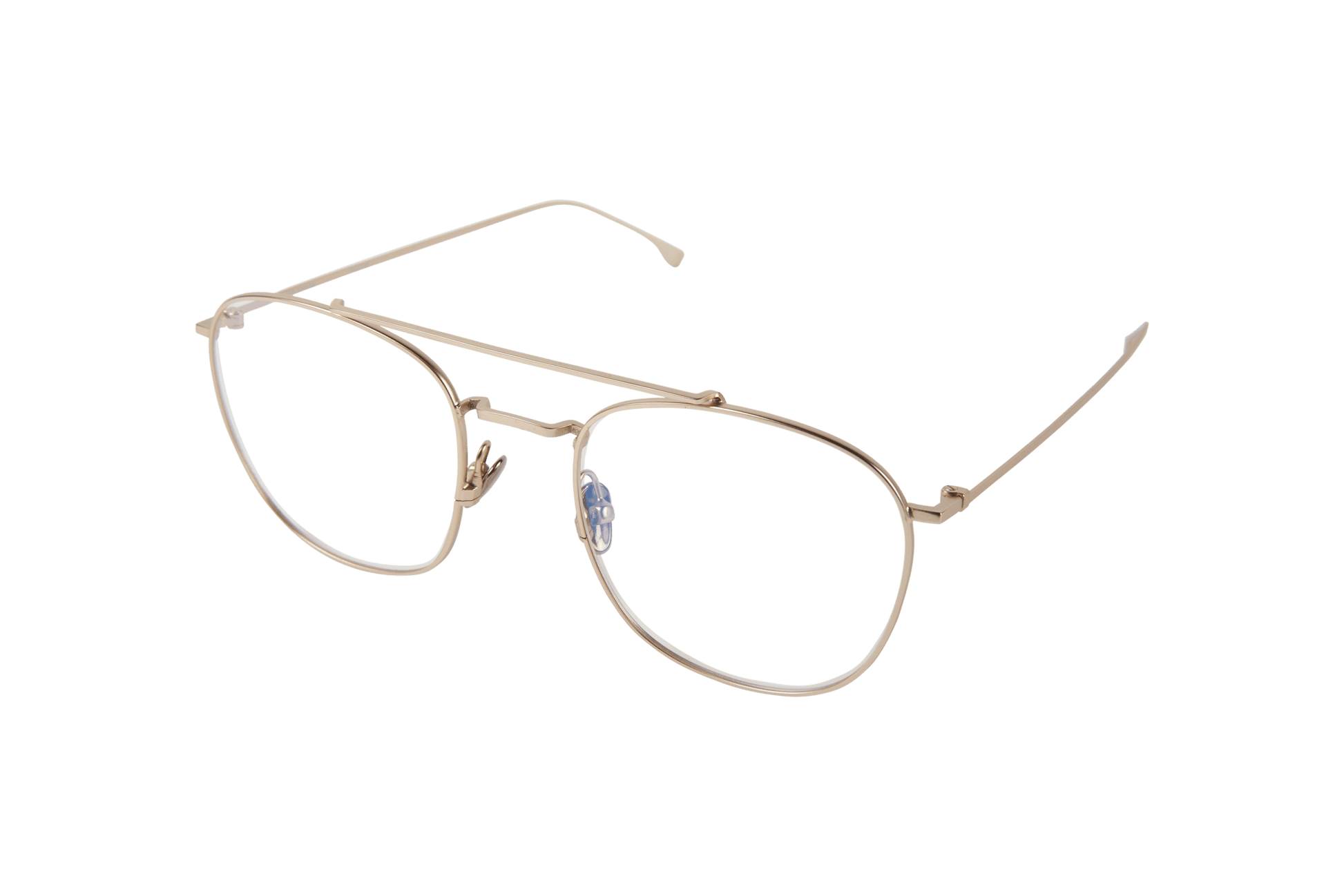 Raphael Optical / White Gold Metal & Blue - Light Lens - Shade Files