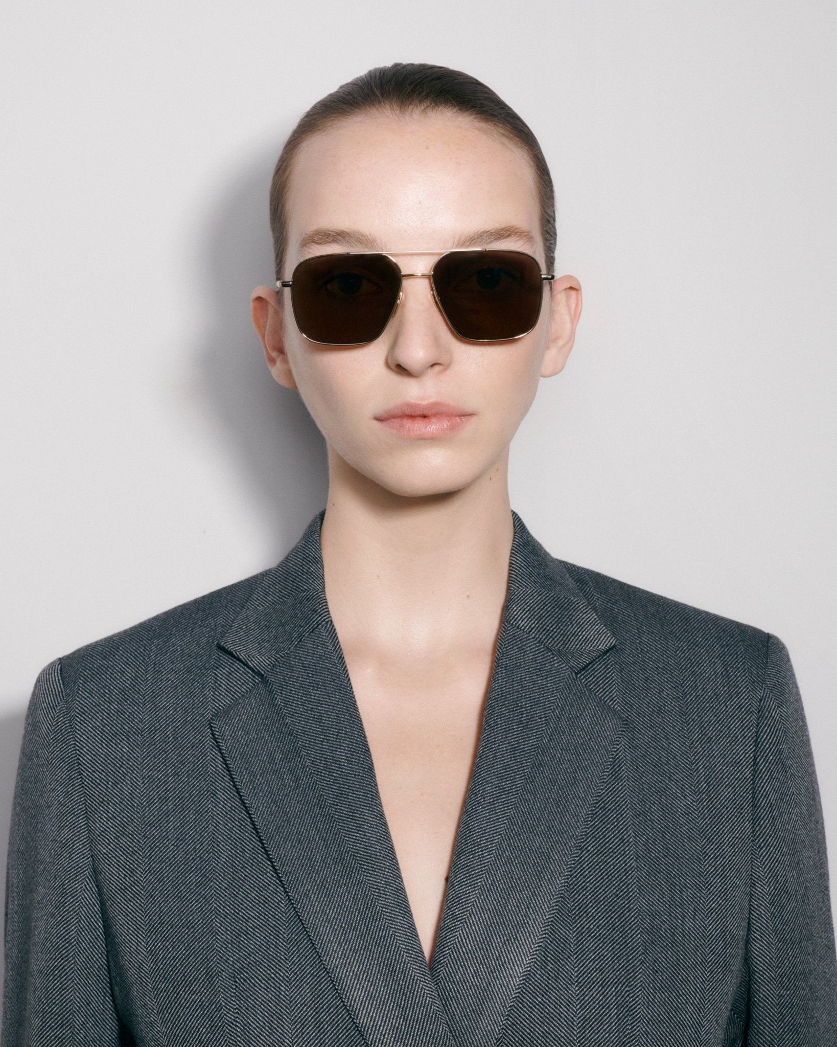 Steel Limited Aviator / Gold & Brown Lens - Shade Files