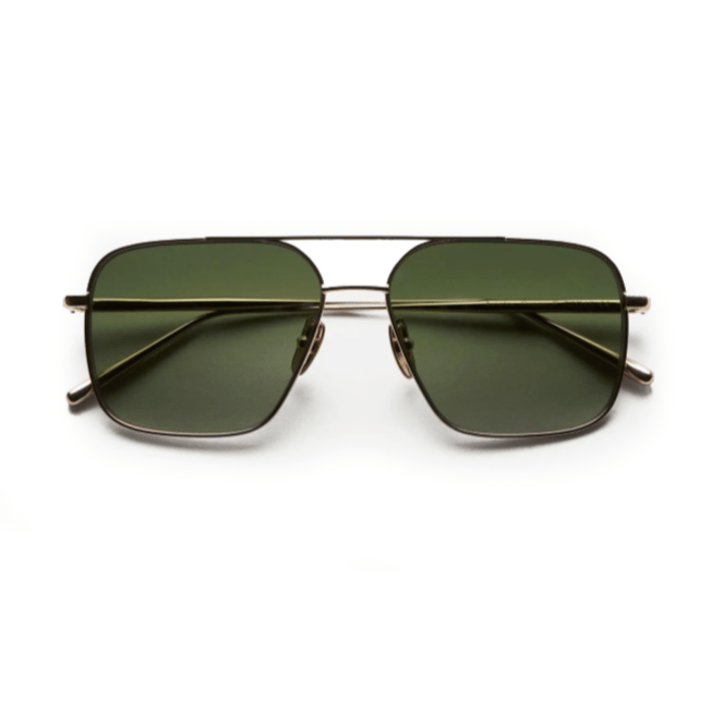 Steel Limited Aviator / Gold & Green Lens - Shade Files