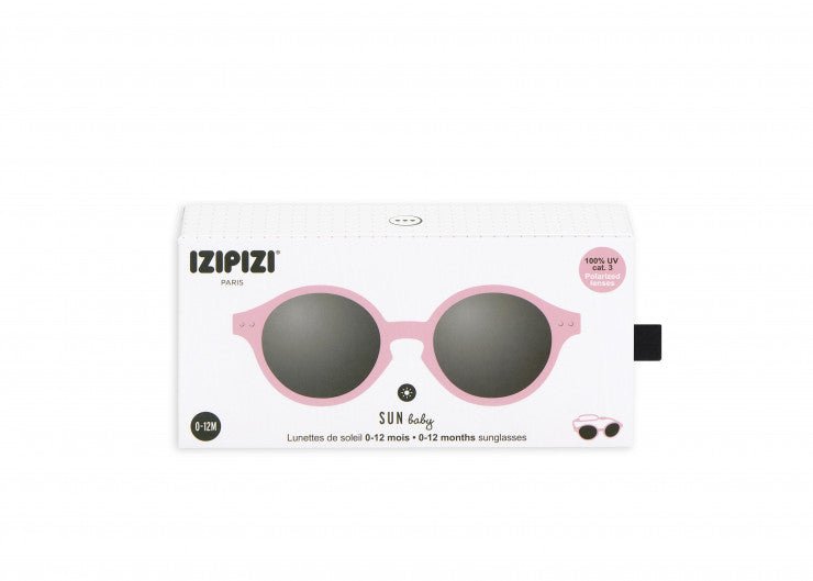 Sun Kids Baby Sunglasses / 0 - 9 Months / Style D / Pastel Pink - Shade Files