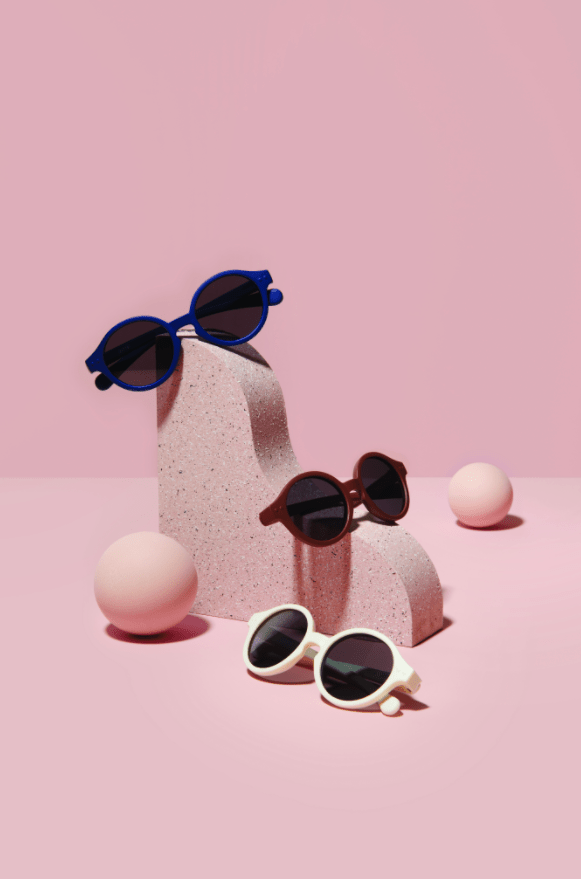 Sun Kids Baby Sunglasses / 9 - 36 Months / Style D / Denim - Shade Files