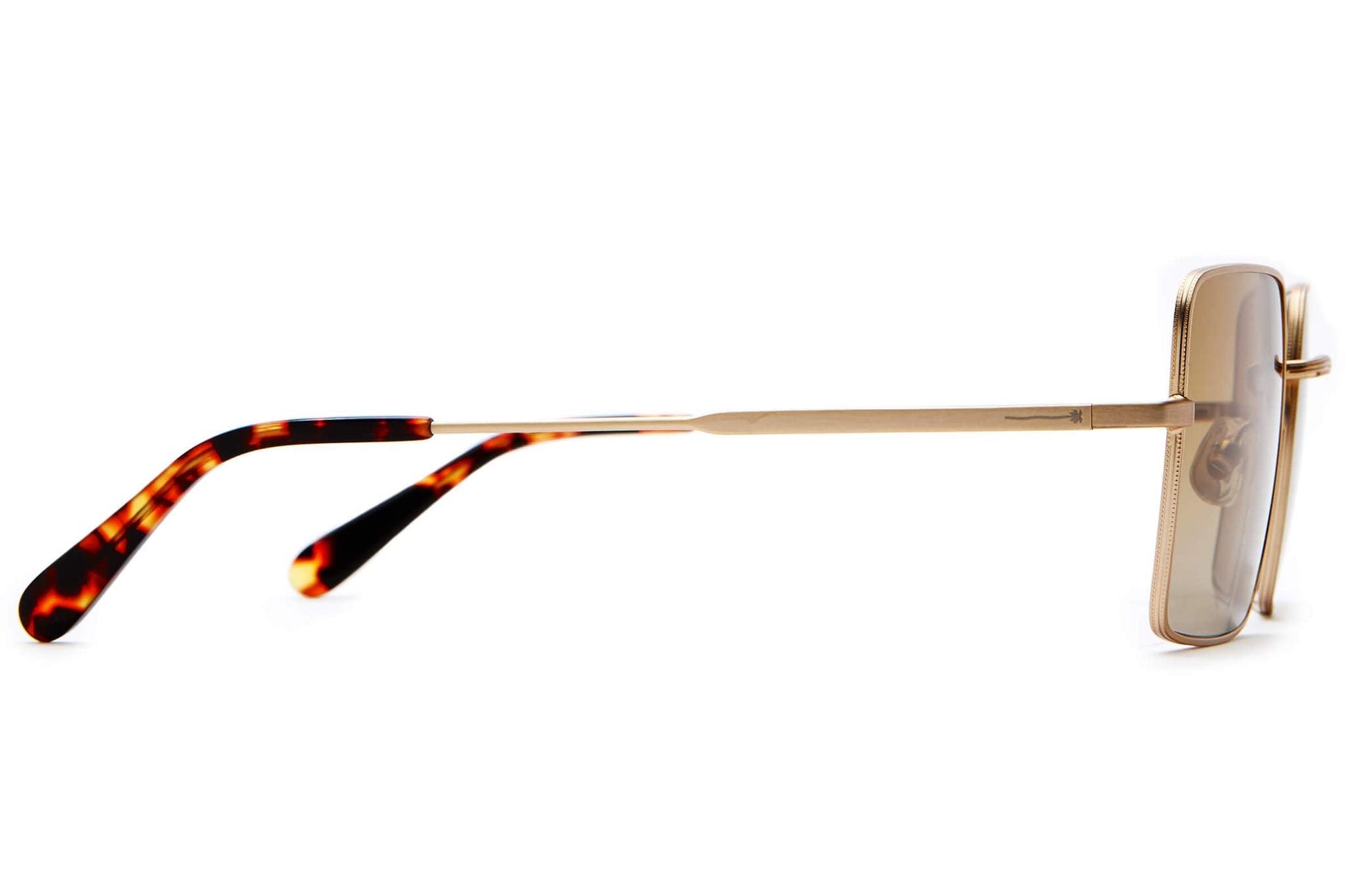 The Full Bloom / Brushed Gold Tortoise Bio & Vintage Mustard Lens - Shade Files