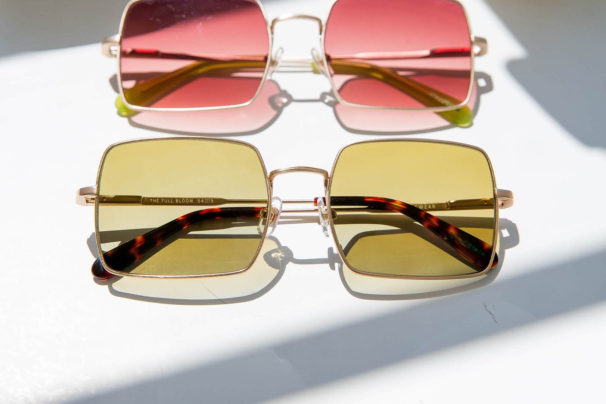 The Full Bloom / Brushed Gold Tortoise Bio & Vintage Mustard Lens - Shade Files