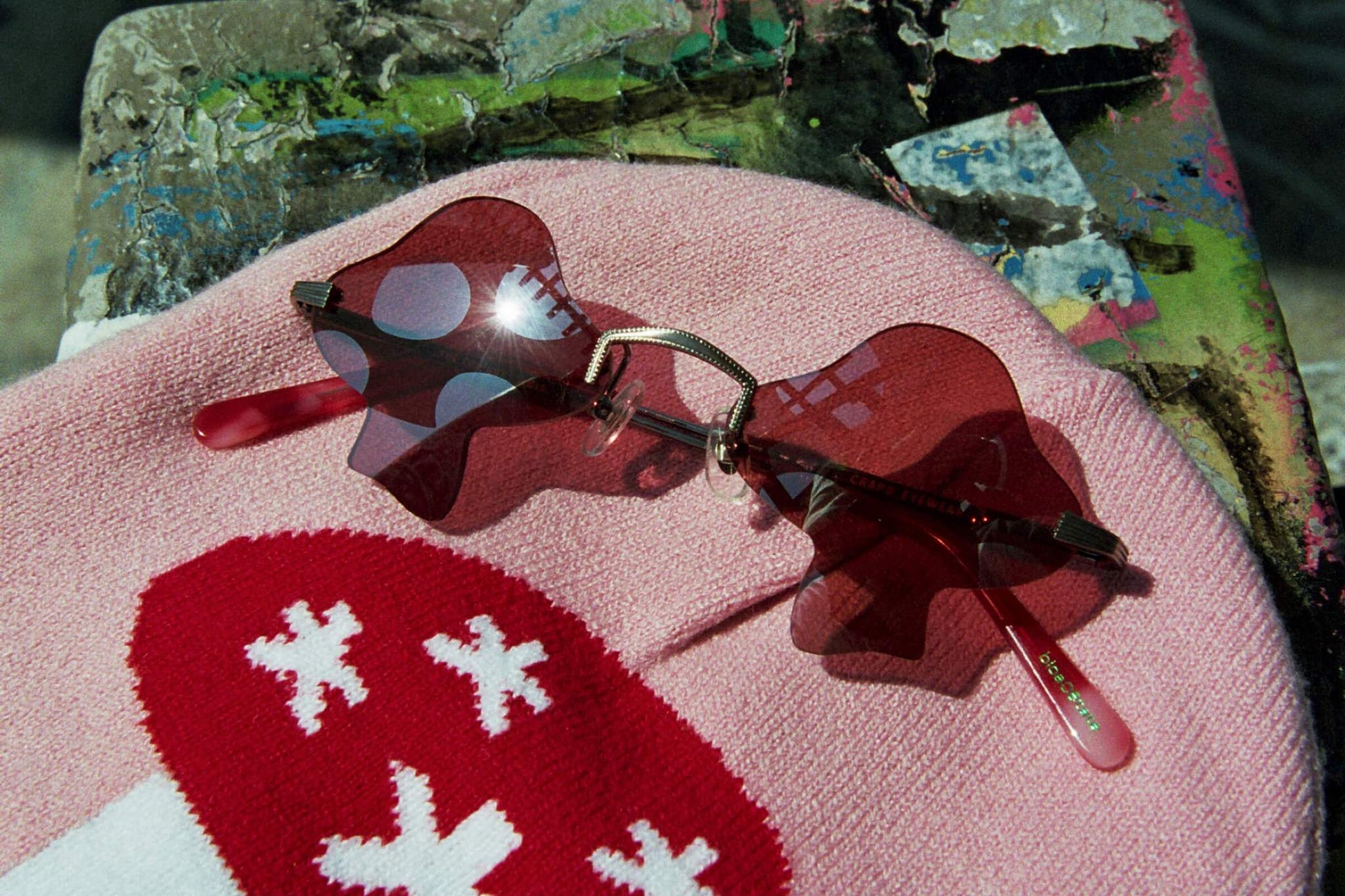 The Fun Guy / Brushed Silver & Red Confetti Bio - Shade Files