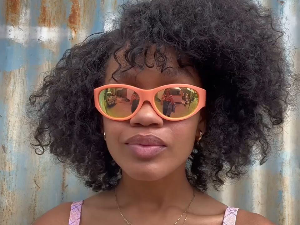 The Funk Daddy / Recycled Metallic Peach & Peach Mirror Lens - Shade Files