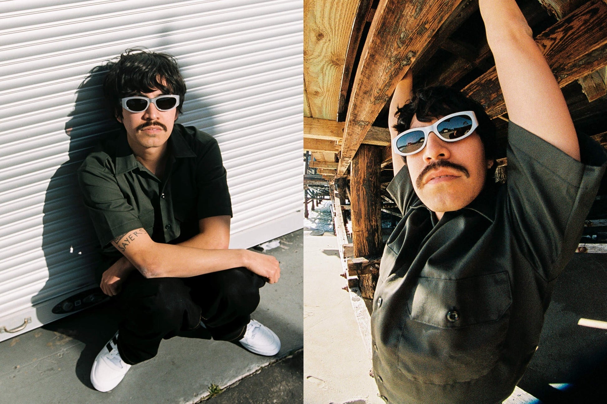 The Funk Punk / Recycled Metallic Silver & Amber Lens - Shade Files