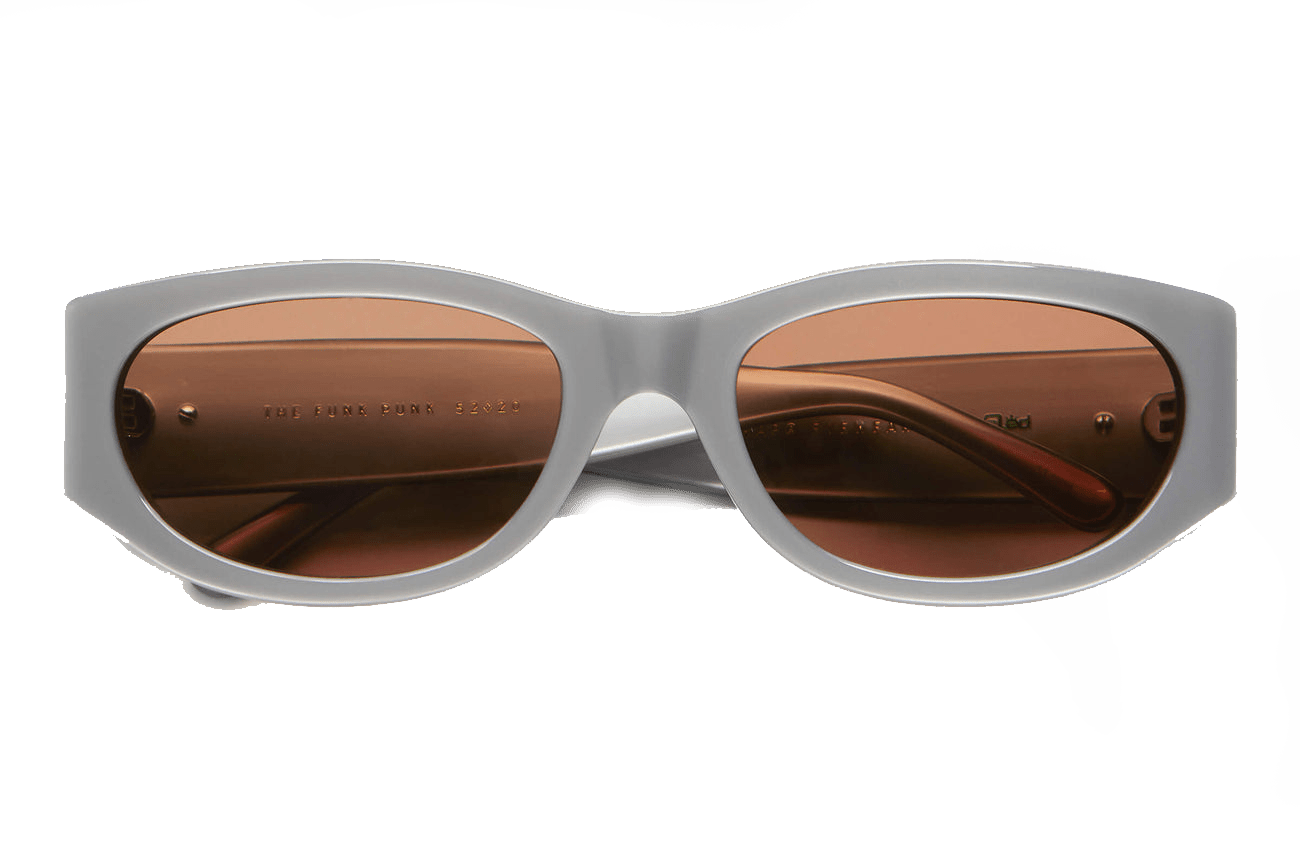 The Funk Punk / Recycled Metallic Silver & Amber Lens - Shade Files